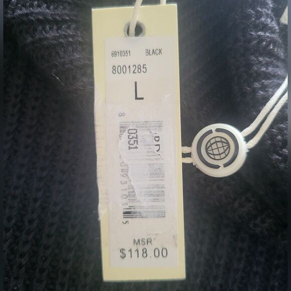 Max Studio L Black Sleeveless Turtleneck Knit Dress - Picture 5 of 5